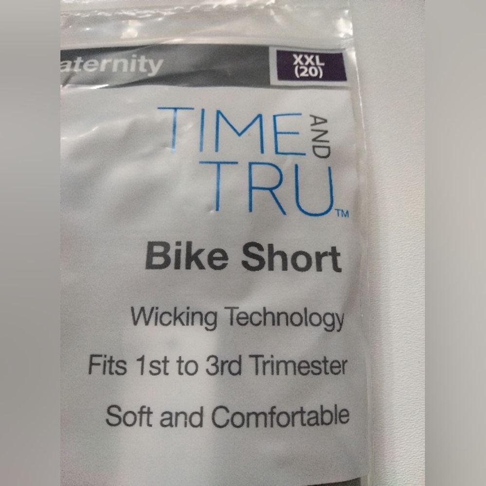 Time and Tru Olive Green Maternity Bike Shorts New XXL (20) - Picture 3 of 3